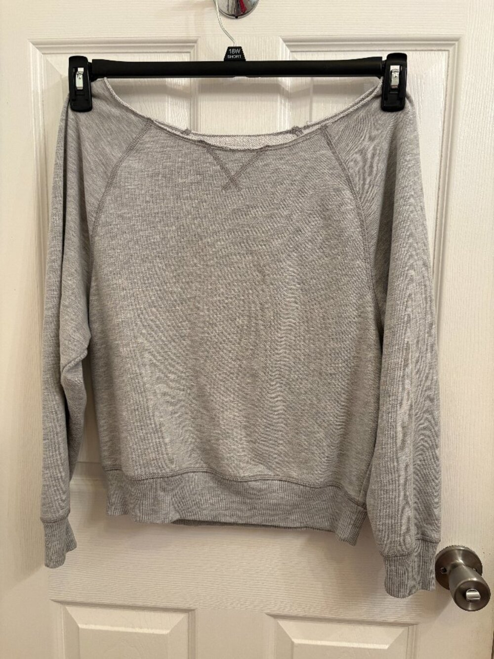 American Eagle Seriously Lived-In Grey Oversized Crewneck Sweatshirt XS